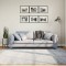 vidaXL Covor pufos &quot;PAMPLONA&quot; fire &icirc;nalte, albastru modern 200x200 cm 375326
