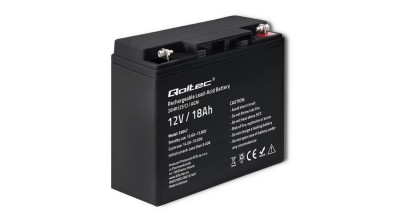 Baterie Qoltec AGM |12V | 18Ah | max. 270A foto