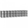 Padoc Caini Exterior Gossi 16.59 m&sup2;, Otel Negru, Tarc Metalic, Cusca Curte, Adapost Sigur
