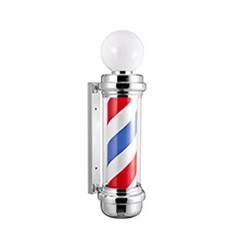 Reclama Frizerie tip Stalp Rotativ cu Iluminare LED 85cm