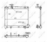 NRF 58384 Radiator, racire motor