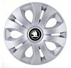 Set 4 capace roti Top Gray pentru gama Skoda Nou Alb-Negru, R14