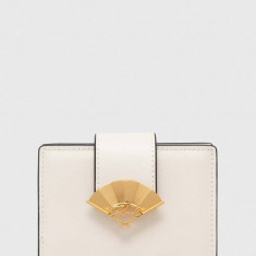 Karl Lagerfeld portofel de piele femei, culoarea alb