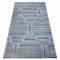 Covor Structural SIERRA G5018 țesute plate albastru - frize, caro, 160x220 cm