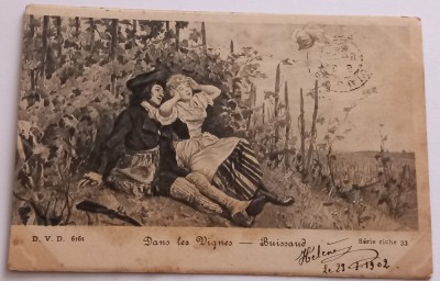 Carte Postala , Franta, Dans les Vignes foto