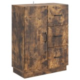 vidaXL Bufet cu sertar Stejar fumuriu 66 x 34,5 x 87 cm Lemn prelucrat 895320