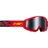 Ochelari cross/enduro/atv FMF Vision PowerCore Sand Flame, rosu/fumuriu