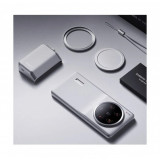 Kit de fotografie Xiaomi 13 Ultra, Alb, carcasa protectie de piele + declansator si buton de zoom + adaptor filtru de 67mm + capac lentila