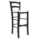 Scaun Paesana bar - cadru wenge - imitatie piele alb - 21894