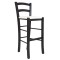 Scaun Paesana bar - cadru wenge - imitatie piele alb - 21894