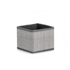 Cutie depozitare textil gri Tidy 14x14x12 cm