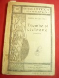 Sever Pavelescu- Trombe si Cicloane -vol.1 -Prima Ed. interbelica,Bibl.Minerva