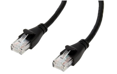 Cablu de internet Ethernet RJ45 Cat 6 Amazon Basics, viteza de transfer 1 Gpbs, 0.9 m, negru - NOU foto