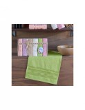 Set 6 prosoape mici de fata, bucatarie sau maini cu model cu valuri
