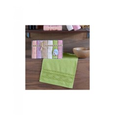 Set 6 prosoape mici de fata, bucatarie sau maini cu model cu valuri
