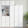 Gossi dulap depozitare slim alb 40x42,5x225 cm lemn prelucrat