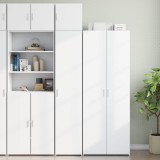vidaXL Dulap depozitare slim alb 40x42,5x225 cm lemn prelucrat
