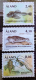 ALAND 1997 fauna marina pești , SERIE 3V nestampilata, Nestampilat