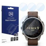Folie Protectie 3MK FlexibleGlass pentru Garmin Fenix 9 Pro 47mm, Sticla Flexibila, Set 3 bucati