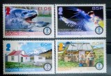 Georgia de Sud 2008 fica leopard,pinguini regali, Statia Zoologica serie 4v neștampilată