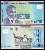 NAMIBIA █ bancnota █ 10 Dollars █ 2025 █ P-16 █ UNC █ necirculata
