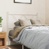 VidaXL Tăblie de pat metalică, alb, 90 cm