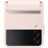 Husa de protectie Samsung Flap Leather Cover pentru Galaxy Z Flip4, Peach