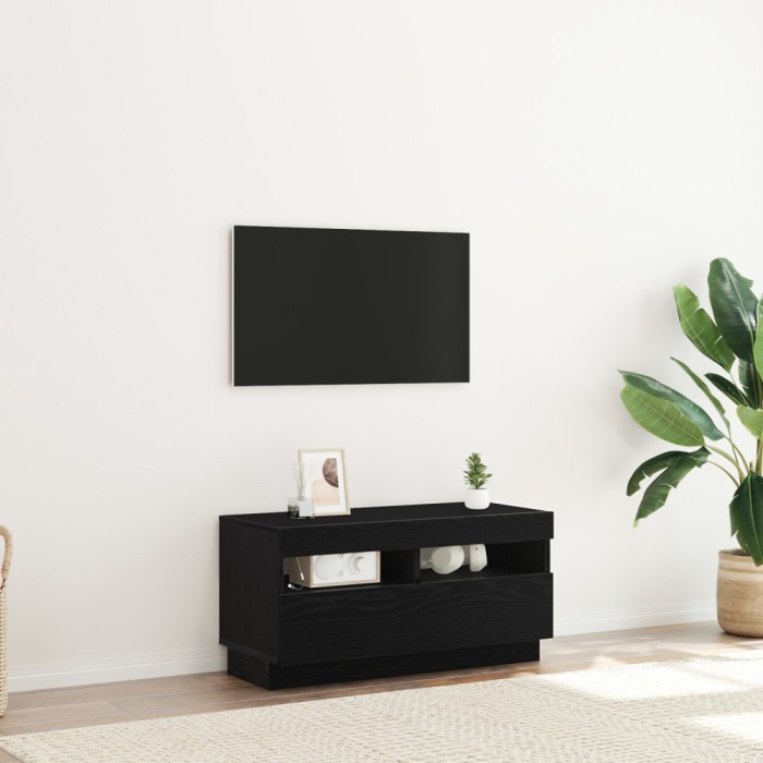 vidaXL Cabinet TV Negru 80 x 35 x 40 cm Lemn compozit 862566