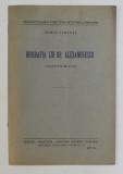 BIOGRAFIA LUI GR. ALEXANDRESCU - CONTRIBUTII de REMUS CARACAS , 1931