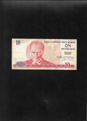 Turcia 10 lire 2005 seria49188964 foto