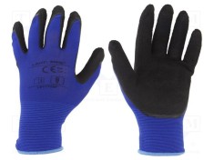 Mănuşi de protecţie LAHTI PRO Dimensiune 8 Roşu-Bleumarin