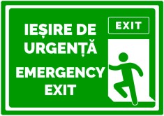Semn de iesire de urgenta emergency exit foto