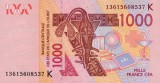 WEST AFRICAN STATES █ SENEGAL █ bancnota 1000 Francs █ 2003 / 2013 █ P-715Km UNC