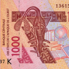 WEST AFRICAN STATES █ SENEGAL █ bancnota 1000 Francs █ 2003 / 2013 █ P-715Km UNC