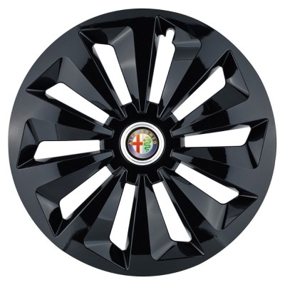 Set 4 capace roti Fox negru R16 Compatibil Cu Alfa Romeo foto