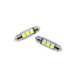 Bec sofit tip siguranta 31mm 3SMD 5050 12V fara functie Canbus 100lumen Lumina alba Cod: HH034 Automotive TrustedCars, Oem