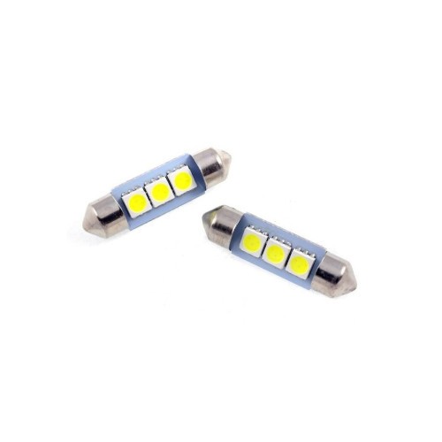 Bec sofit tip siguranta 31mm 3SMD 5050 12V fara functie Canbus 100lumen Lumina alba Cod: HH034 Automotive TrustedCars