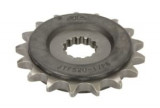 Pinion față oțel, tip lanț: 525, număr dinți: 17, cu amortizor vibrații, compatibil: CAGIVA NAVIGATOR, RAPTOR, V-RAPTOR; HYOSUNG COMET, GT; KAWASAKI W, JT