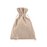 Saculet panza de in decorabil pentru cadouri, Crisalida, 13x18 cm, Natur