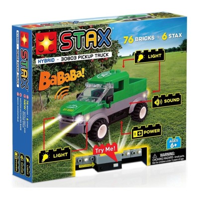 Jucarie - Set de constructie copii cu lumini si sunete Stax - Camion foto