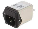 Conector Alimentare AC Soclu Tată 4A 250VAC C14 FN9260B-4-06