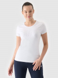 Tricou slim cu imprimeu pentru femei - alb, 4F Sportswear