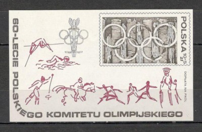 Polonia.1979 60 ani Comitetul Olimpic-Bl. MP.113 foto
