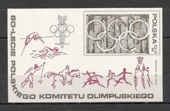 Polonia.1979 60 ani Comitetul Olimpic-Bl. MP.113