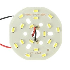 Modul LED circular 9W pentru plafoniera si aplica, 18 LED SMD 5730, alb rece 6000K, 27-30V DC, 300mA, 65 mm
