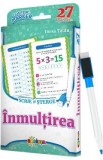 Inmultirea. Scrie si sterge. 27 de cartonase - Inesa Tautu