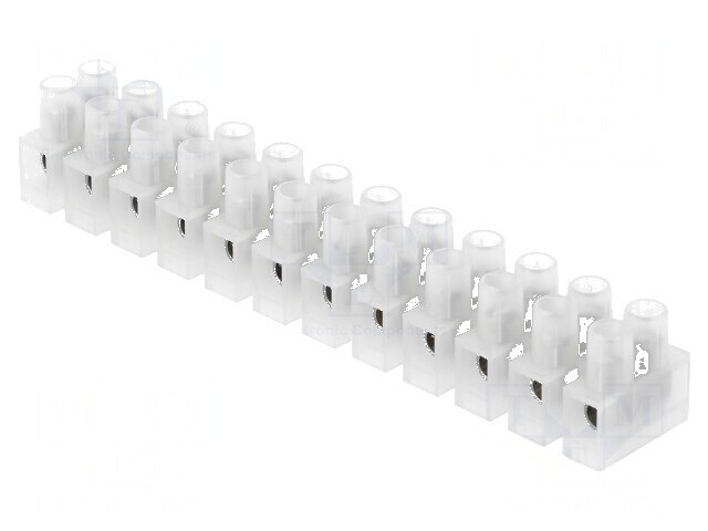 Regletă de conexiuni terminal cu șurub 2,5mm&sup2; 250V 12 piste