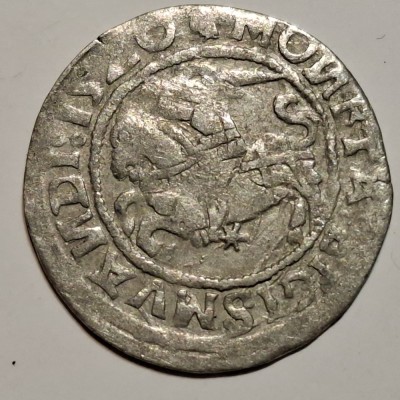 Polonia 1/2 gros/ groschen 1520 argint Sigismund l cel Bătr&amp;acirc;n foto