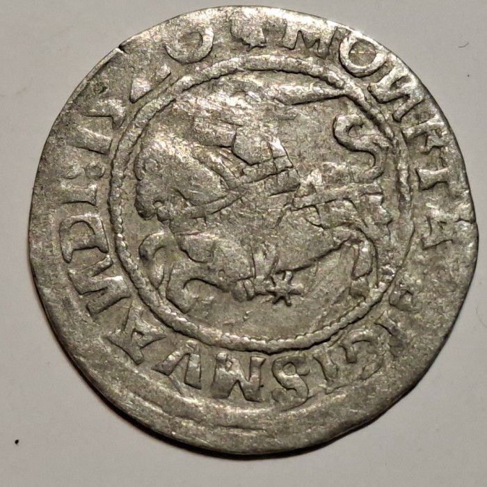 Polonia 1/2 gros/ groschen 1520 argint Sigismund l cel Bătr&acirc;n
