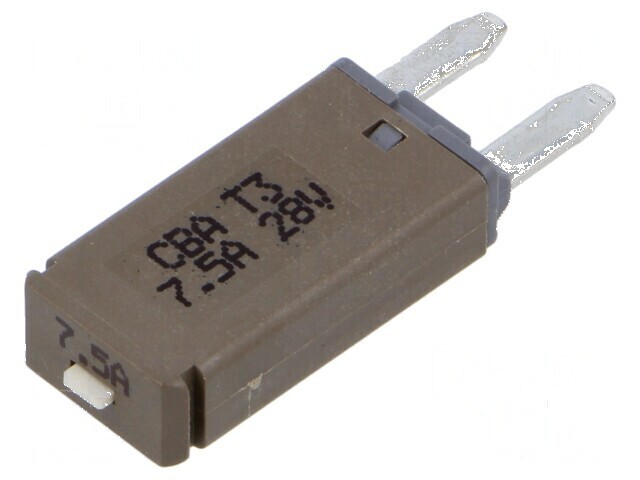 Siguranţă termică 7,5A 28VDC auto 12,45mm
